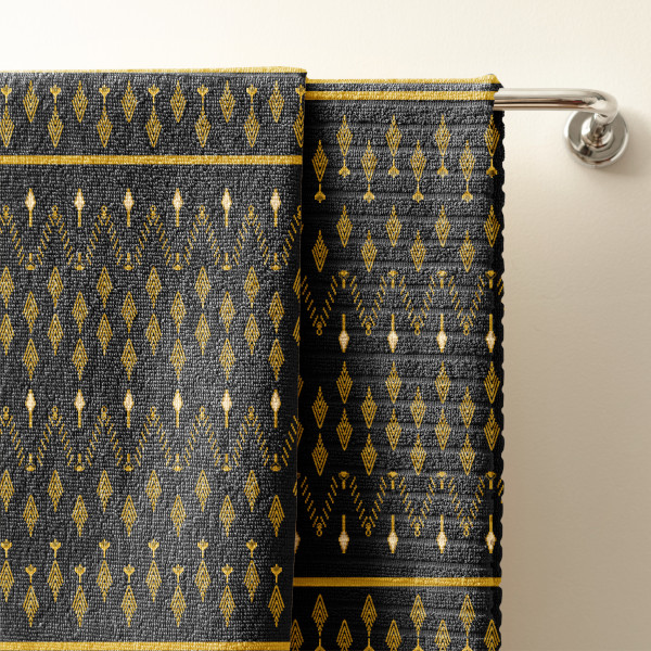 thai silk design printed on a towel