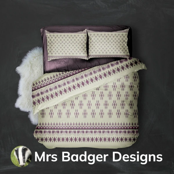 bedding beige thai silk pattern design mrs badger designs