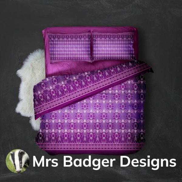 bedding fishing rose thai silk pattern design mrs badger designs