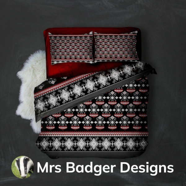 bedding white thai silk pattern design mrs badger designs