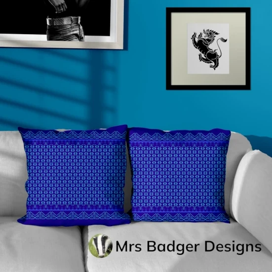 bedding thai blue silk pattern design mrs badger designs