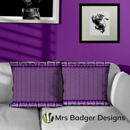 bedding purple thai silk pattern designmrs badger designs