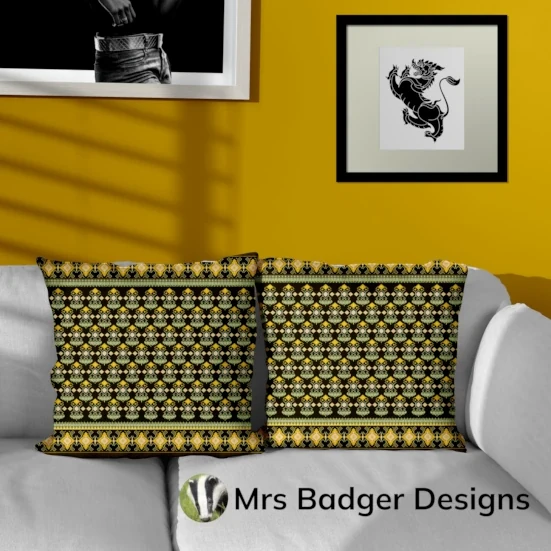bedding yellow thai silk pattern design mrs badger designs