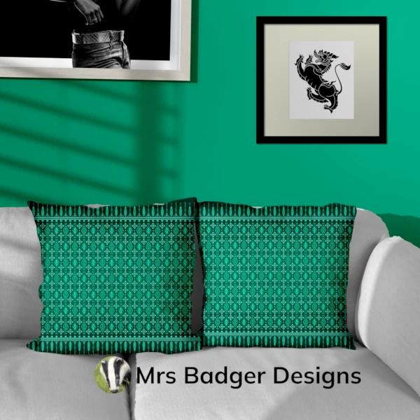bedding black red thai silk pattern design mrs badger designs