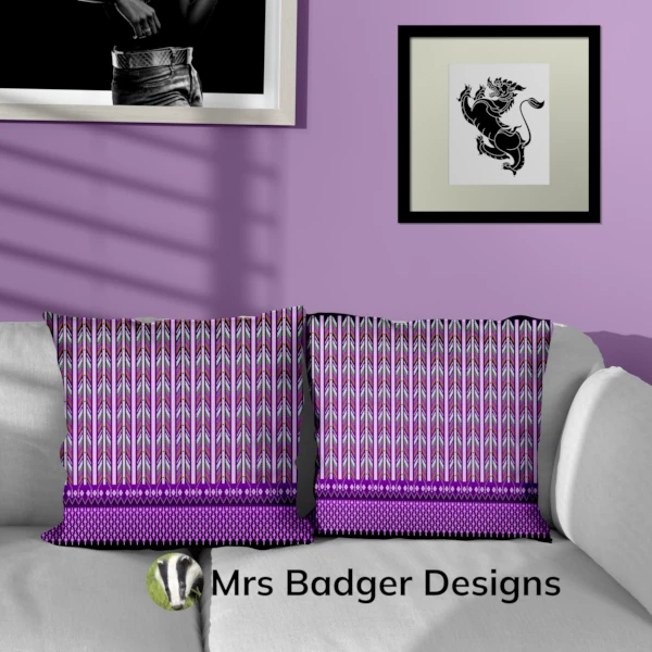 bedding black red thai silk pattern design mrs badger designs