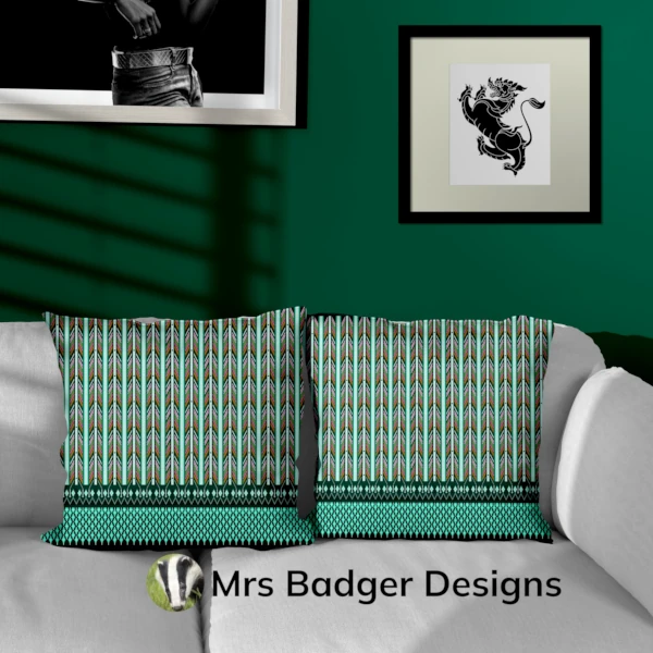 bedding black red thai silk pattern design mrs badger designs