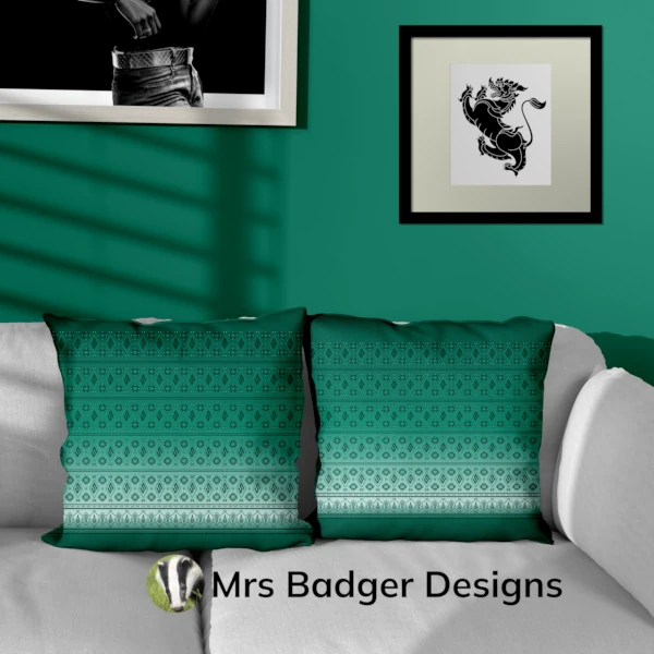 bedding teal hook thai silk pattern design mrs badger designs