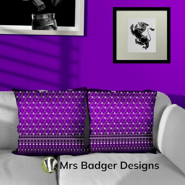 bedding black red thai silk pattern design mrs badger designs