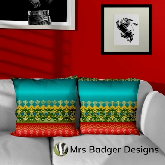 bedding teal thai silk pattern design mrs badger designs