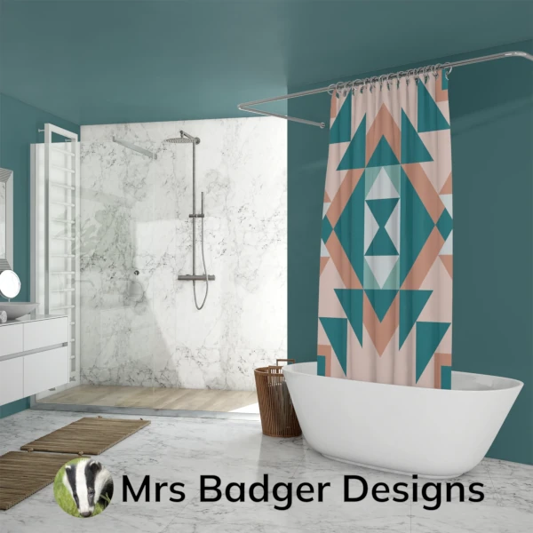 bedding teracotta geometric hourglass design mrs badger designs