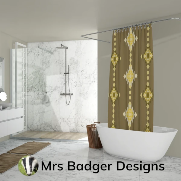 bedding yellow geometric windchimes design mrs badger designs