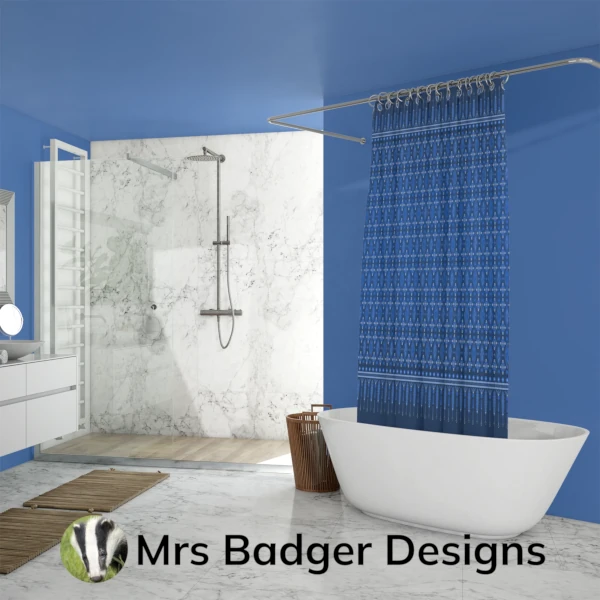 shower curtain black red thai silk pattern design mrs badger designs