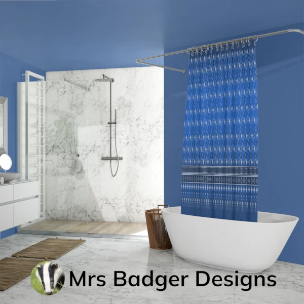 shower curtain black red thai silk pattern design mrs badger designs