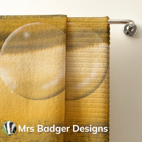 towel contemporary art crystal ball thailand gold