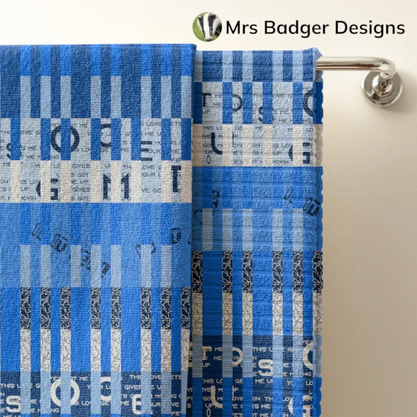 bedding blue geometric design mrs badger designs