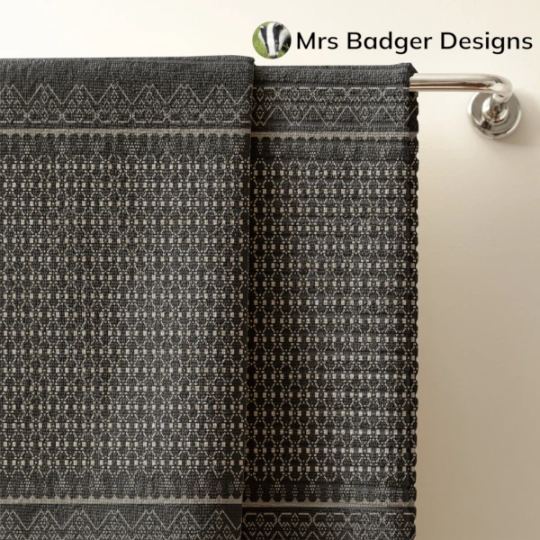 bedding thai gray white silk pattern design mrs badger designs