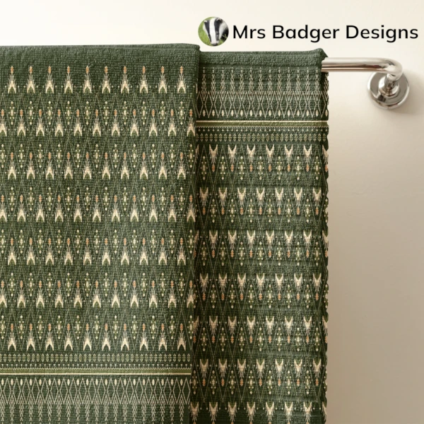 bedding thai dark green silk pattern design mrs badger designs