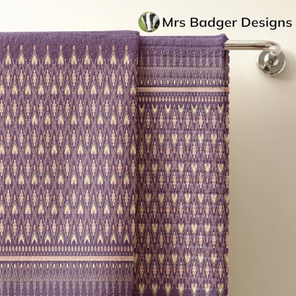 bedding thai pastel purple silk pattern design mrs badger designs