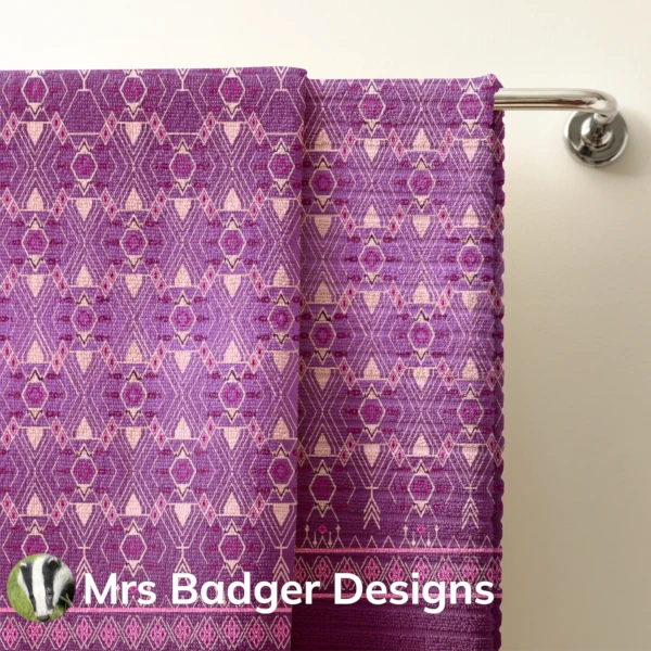 bedding fishing rose thai silk pattern design mrs badger designs