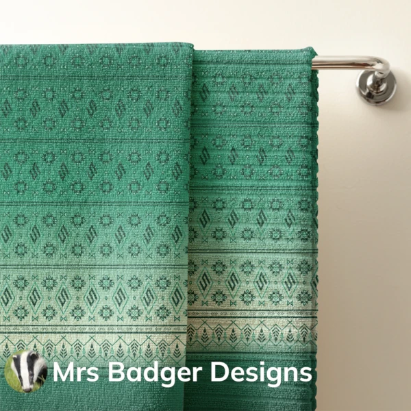 bedding teal hook thai silk pattern design mrs badger designs