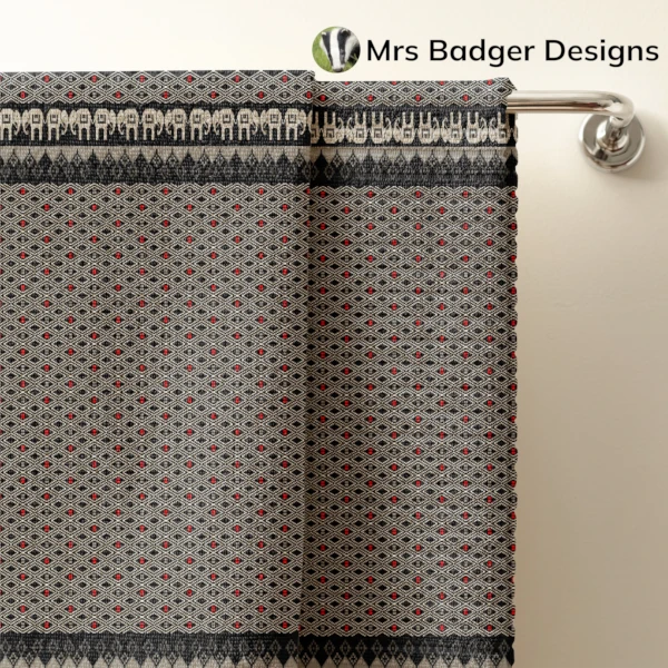 bedding nlack silver thai silk pattern designmrs badger designs
