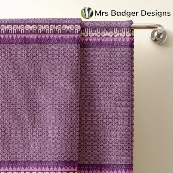 bedding purple thai silk pattern designmrs badger designs