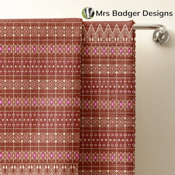 bedding teracotta thai silk pattern designmrs badger designs