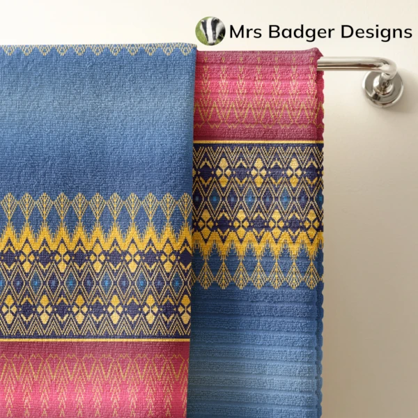 bedding blue thai silk pattern design mrs badger designs