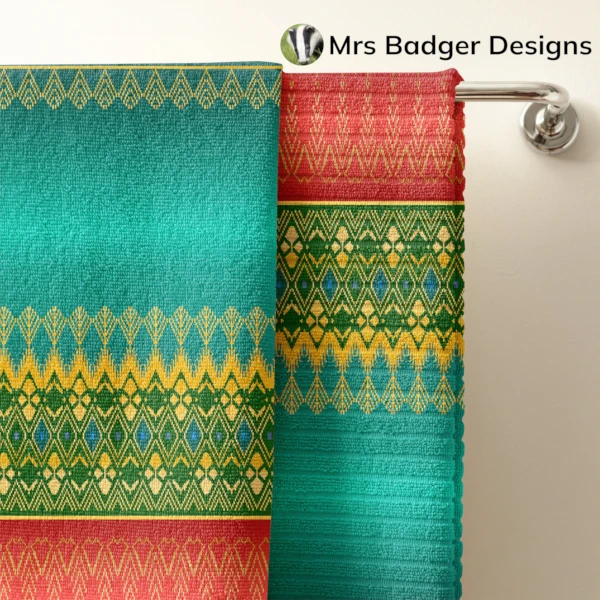 bedding teal thai silk pattern design mrs badger designs